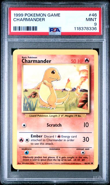 CHARMANDER (1999) #46 PSA 9